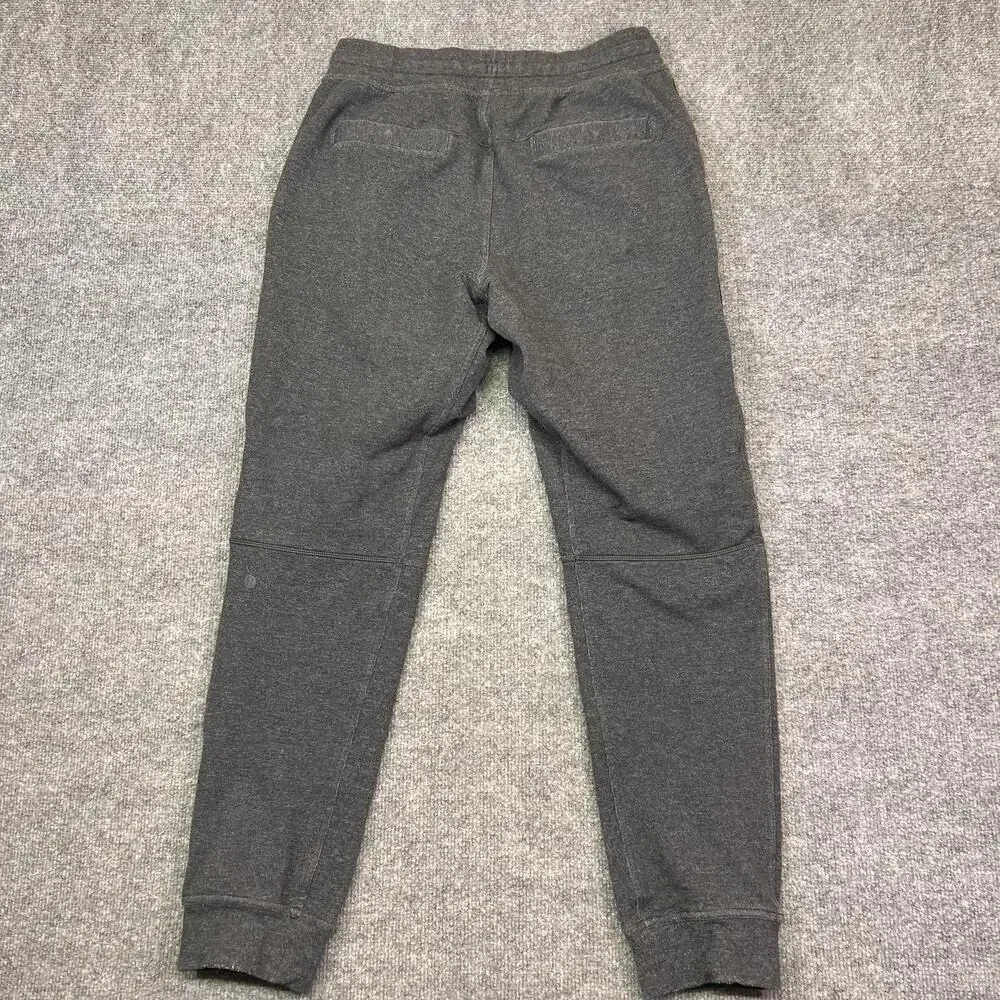 Lululemon Jogger Pants Mens M Gray French Terry Elastic Waist Pockets Athletic